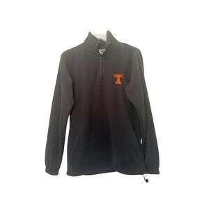 Fleece Quarter Zip University of Tennessee Volunteers Gray Sweatshirt Size Small